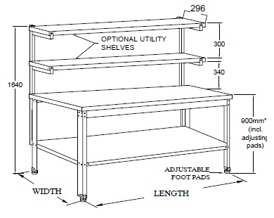 bench-with-utility-stainless-steel-shelves